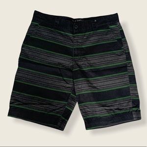 Footlocker Men’s Black/Green Shorts - Size 34